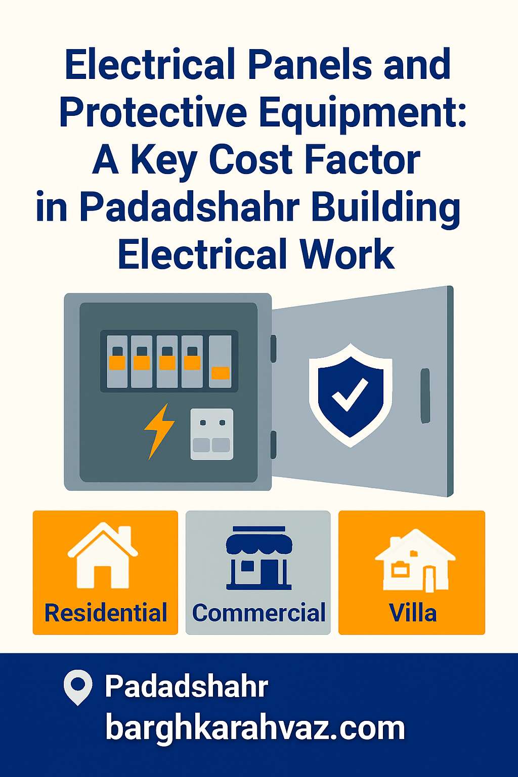 هزینه برقکاری ساختمان پادادشهر اهواز - تابلو برق و تجهیزات حفاظتی