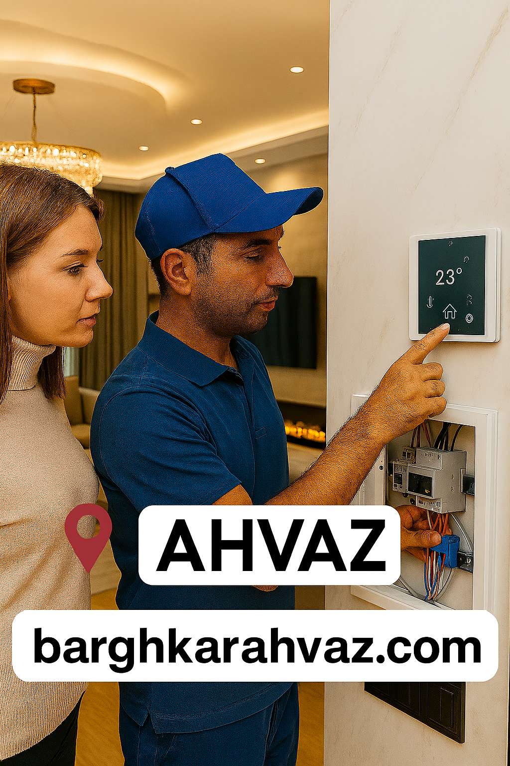 آموزش کار با سیستم خانه هوشمند اهواز توسط برقکار حرفه‌ای