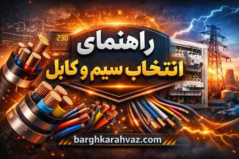 راهنمای انتخاب سیم و کابل | پیمانکار برق ساختمان اهواز - عبداله سایر